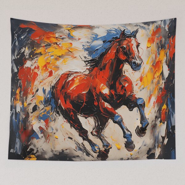 Item preview, Eternal Spirit - A Dynamic Horse Running in Vivid Expressionism designed and sold by vadimcarazan.