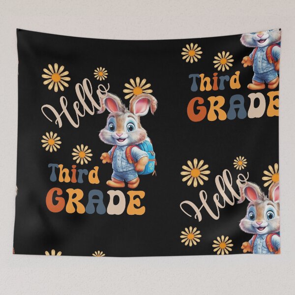 Item preview, Hello Third Grade  - Cute Rabbit Pupil, Teach Love Inspire, Back To School, Teacher Tee, Teacher Appreciation Tee, 1st day of school designed and sold by PupilLove.