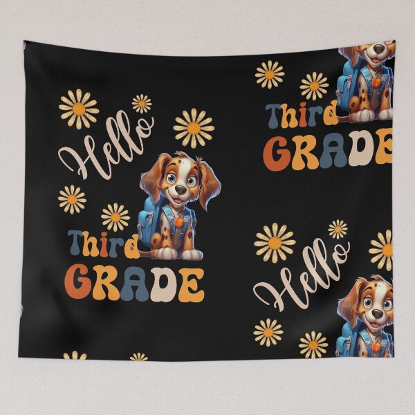 Item preview, Hello Third Grade  - Cute Puppy Pupil, Teach Love Inspire, Back To School, Teacher Tee, Teacher Appreciation Tee, 1st day of school designed and sold by PupilLove.