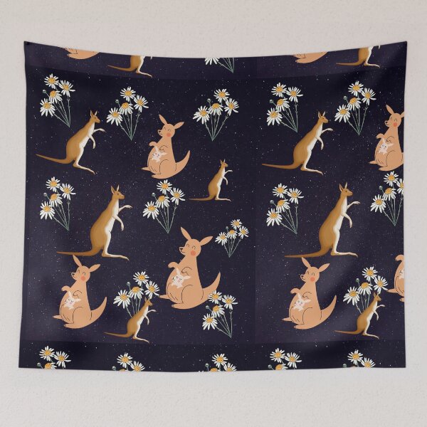 Item preview, Kangaroo school mood designed and sold by Anahit Petrosyan Art Studio & Unique Print Designs for a Gift.