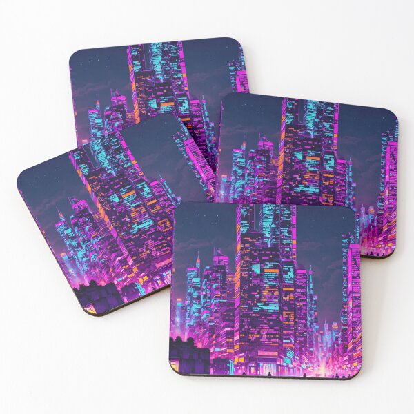 Item preview, Neon Light Modern City! designed and sold by seunghus.