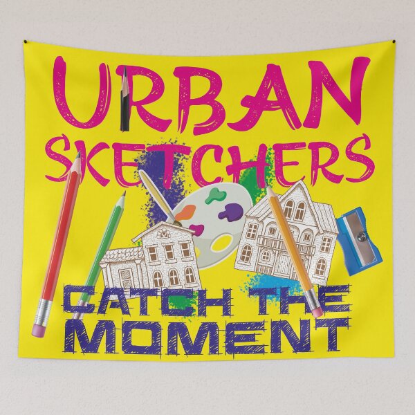 Item preview, Urban sketching, quote designed and sold by Mauswohn.