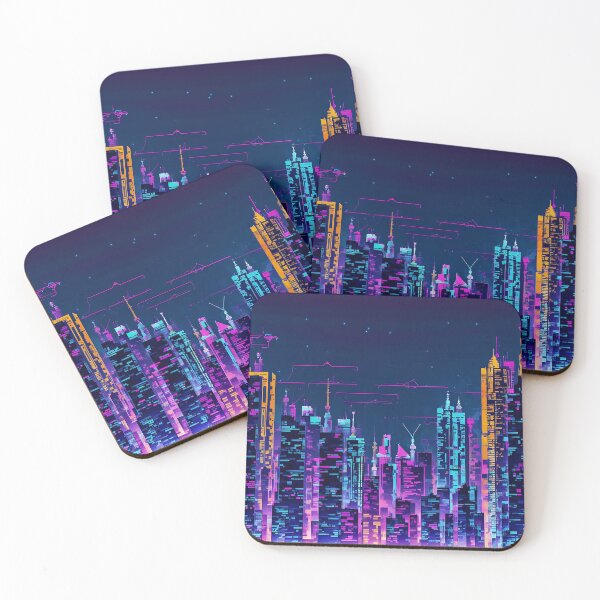 Item preview, Neon Light Modern City! designed and sold by seunghus.