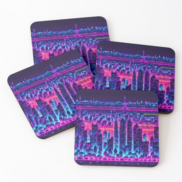 Item preview, Neon Light Modern City! designed and sold by seunghus.