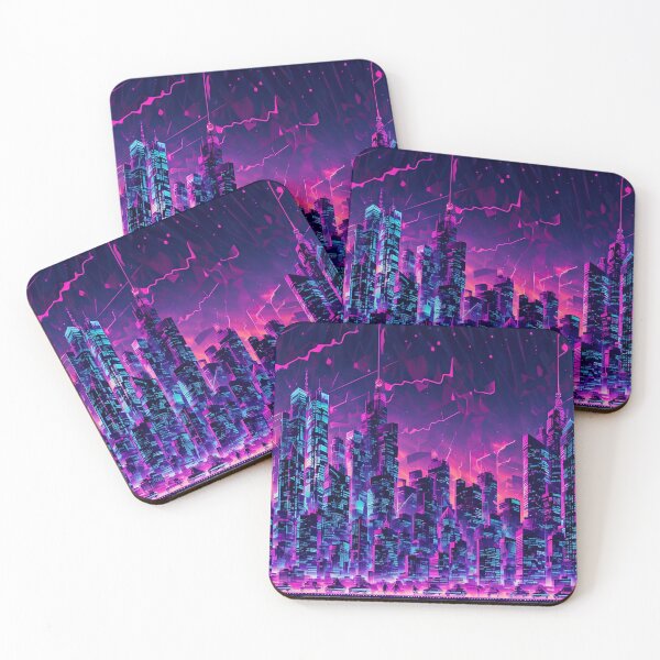 Item preview, Neon Light Modern City! designed and sold by seunghus.