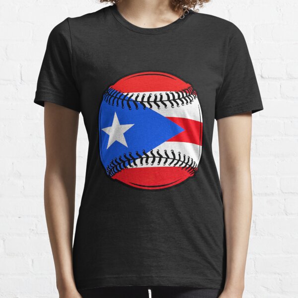 Puerto Rico Rican Baseball Ball Flag Country World Nation Map