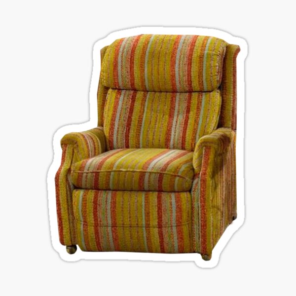 Martin Crane's chair. Sticker