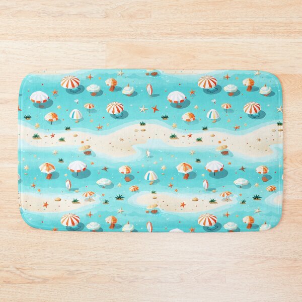 Item preview, Pattern tiles depicting cool beaches designed and sold by treasure-vi.