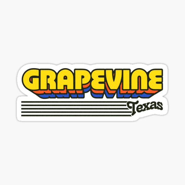 Item preview, Grapevine, Texas | Retro Stripes designed and sold by retroready.