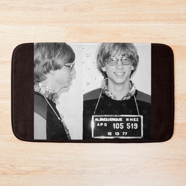 Item preview, Bill Gates Mugshot 1977 Black  designed and sold by DanMorvan.