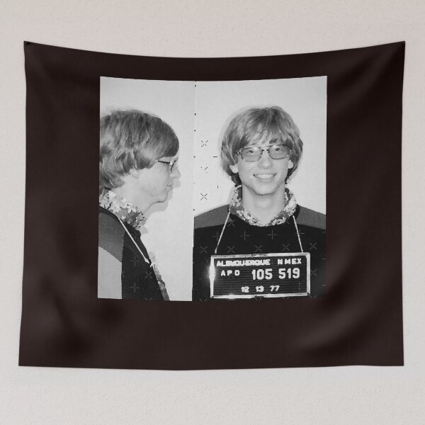 Item preview, Bill Gates Mugshot 1977 Black  designed and sold by DanMorvan.