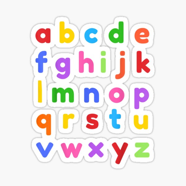 Kitsch abc Stickers [Lowercase]
