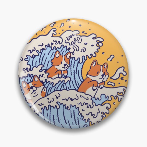 Item preview, The great wave of Corgis - Cute Corgi Puppies  designed and sold by DanMorvan.