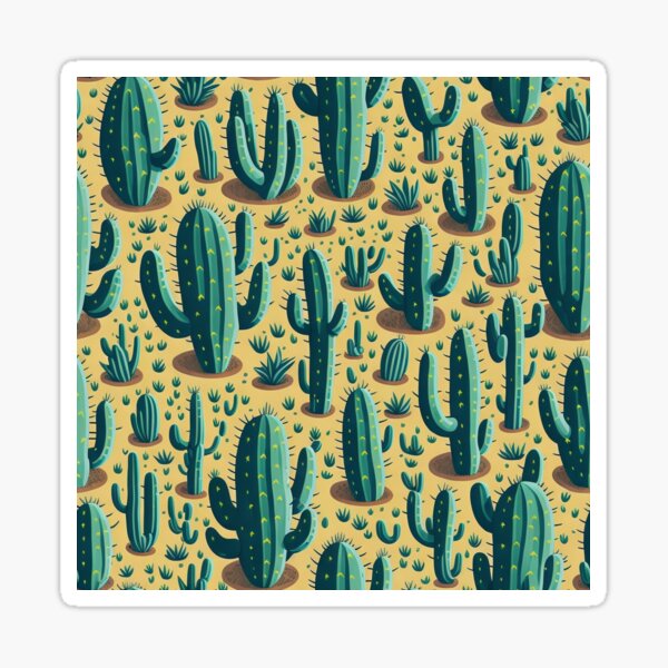 Item preview, Cute cactus in the desert pattern designed and sold by Tijanaworldwide.