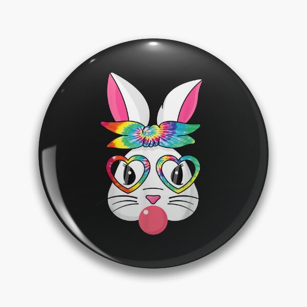 Item preview, Cute Bunny With Tie Dye Bandana Heart Glasses Easter Day designed and sold by hg6evarog.