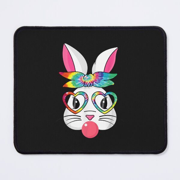 Item preview, Cute Bunny With Tie Dye Bandana Heart Glasses Easter Day designed and sold by hg6evarog.