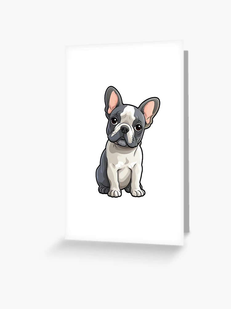Wee Blue Coo Christmas French Bulldog Cute Dog Sealed Greeting Card Plus Envelope Blank Inside