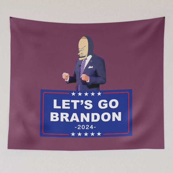 Item preview, Let's Go Brandon - Funny Joe Biden Cornholio - Bare Shelves Biden   	 designed and sold by jiijwsui94.