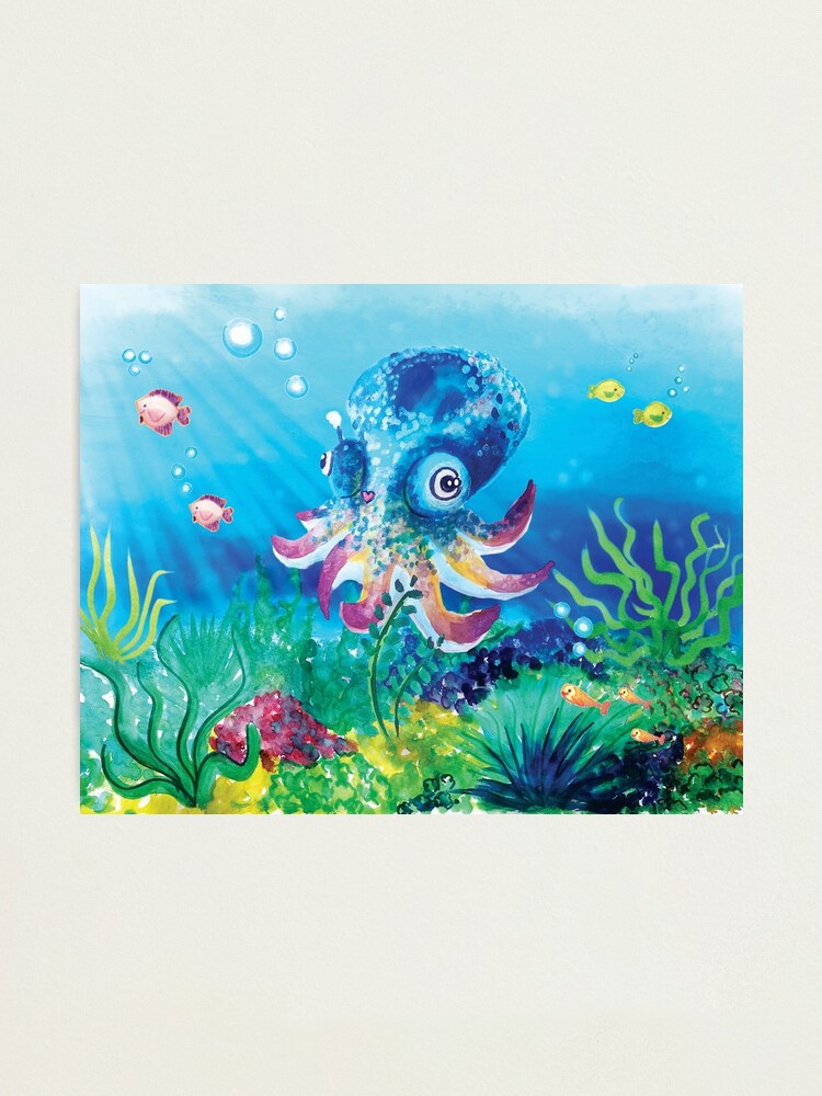 Octopus Under the sea ocean animals painting