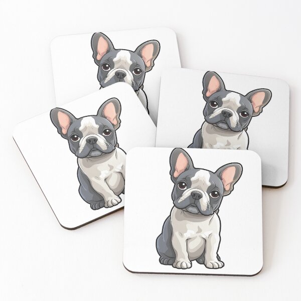 Item preview, Cute French Bulldog in cartoon kawaii style designed and sold by SatooDesign.