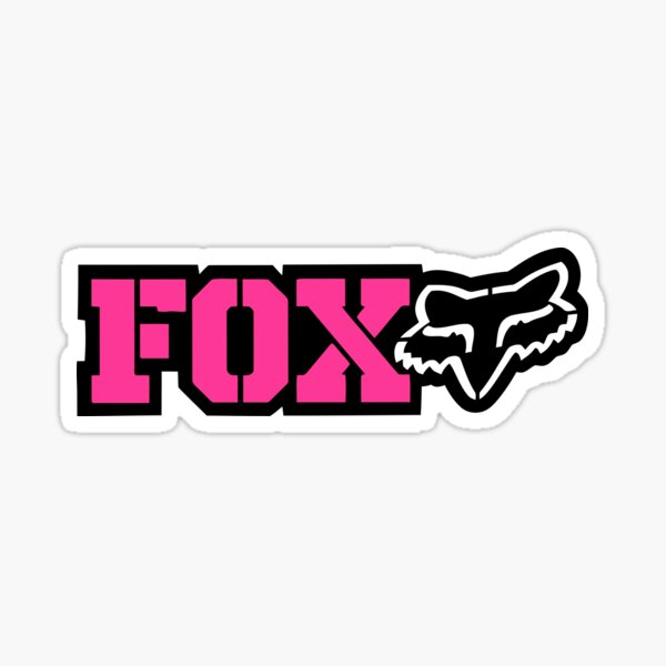 black fox design logo Sticker for Sale by kacamattamu