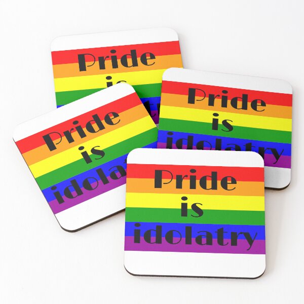 Item preview, Pride is Idolatry Rainbow Flag Pride Month Christian Worldview designed and sold by NonPCTruths.