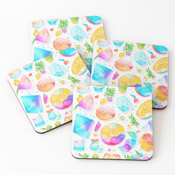 Item preview, Abstract Colorful orange pieces summer element seamless pattern designed and sold by Jayjaynaenae.