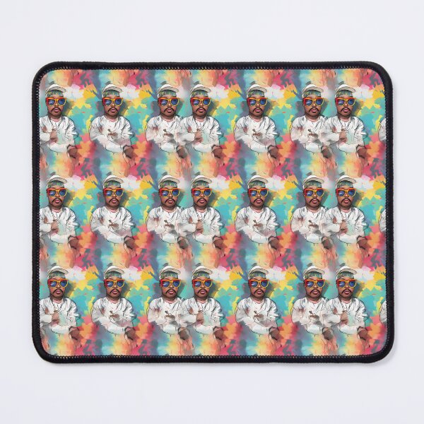 Item preview, Too $hort Vibrant Watercolor Pattern - 90s Blue & Pink Palette designed and sold by Retro-ArtDeco.