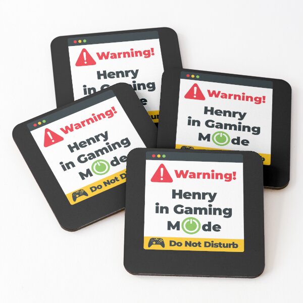 Item preview, Henry Best Gamer Name - Warning Henry is in Gaming Mode designed and sold by aza-ruserhart.