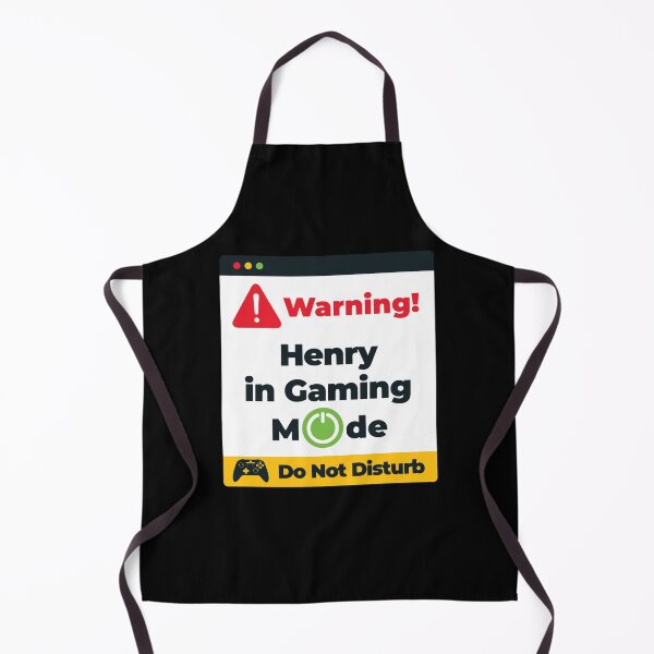 Item preview, Henry Best Gamer Name - Warning Henry is in Gaming Mode designed and sold by aza-ruserhart.