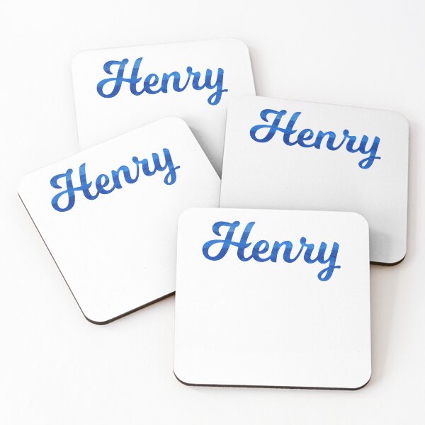 Item preview, Henry boys name blue watercolor design designed and sold by aza-ruserhart.