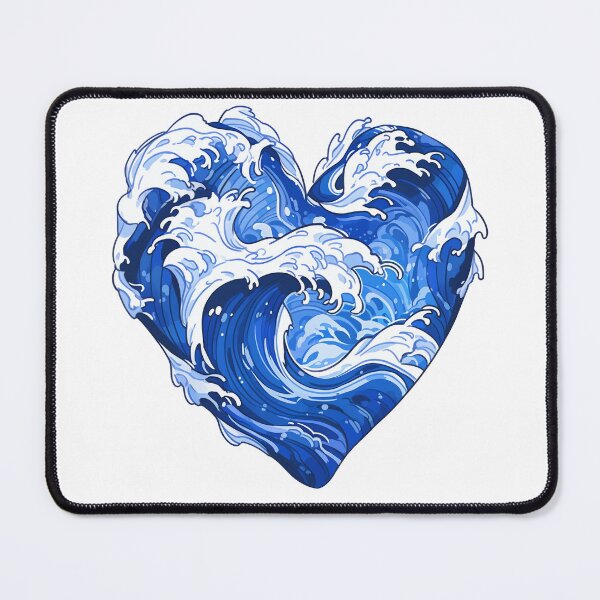 Item preview, A Cute Heart Full of Love to Summer Ocean Waves designed and sold by CozyKawaiiArt.