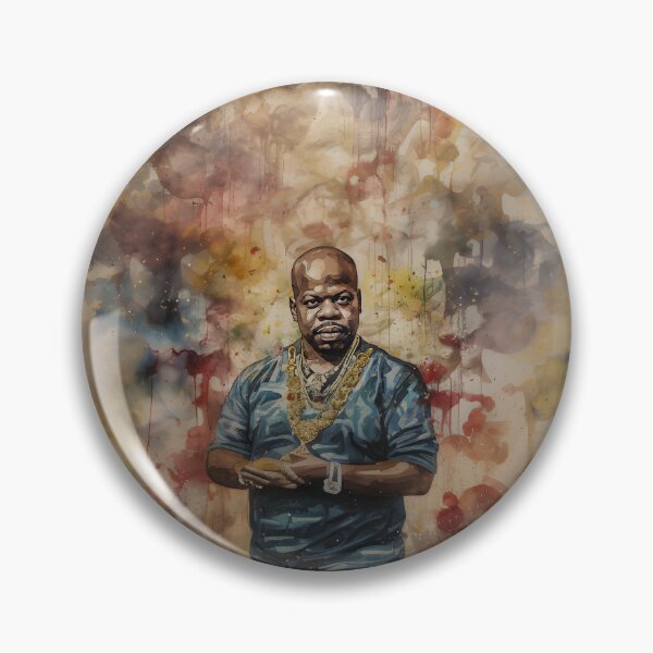 Item preview, Too $hort Vintage Color Watercolor Portrait - Artistic Tribute to the Rap Legend designed and sold by Retro-ArtDeco.