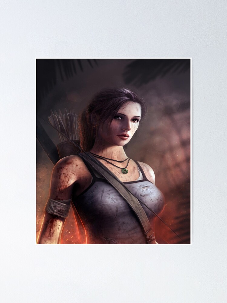 "Tomb raider" Poster for Sale by miquesusaniz | Redbubble