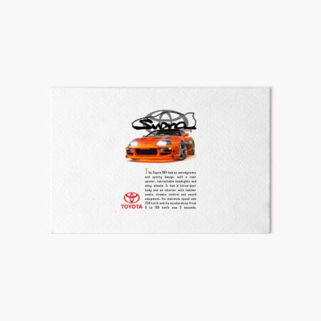 Toyota supra mk4 Art Board Print by LynxMotorStore .Co