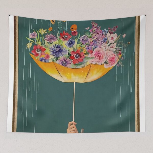 Item preview, Umbrella No Rain No Flowers Retro designed and sold by christopherhig.