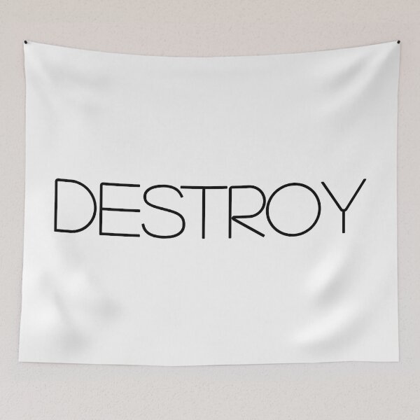 Item preview, DESTROY logo for any item including t-shirts, caps + hoodies etc. designed and sold by HINKYPUNK-UK.