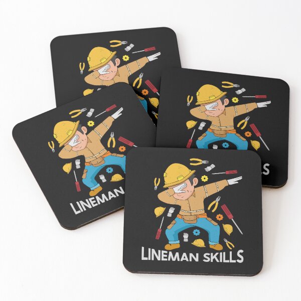 Item preview, Dabbing Lineman Skills Gift Father Men Lineman designed and sold by DSWShirts.