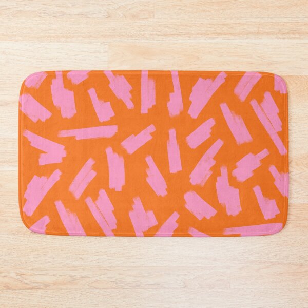 Item preview, Abstract, Pink on Orange, Scribble Print  designed and sold by OneThreeSix.