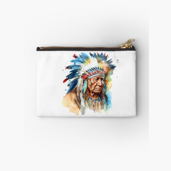 Item preview, An aged native american chief with headdress  designed and sold by TirrellColister.