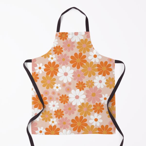 Artikelvorschau, Flower Power Retro-Blumenmuster – Orange-Rosa der 60er Jahre entworfen und verkauft von Colorblizz.