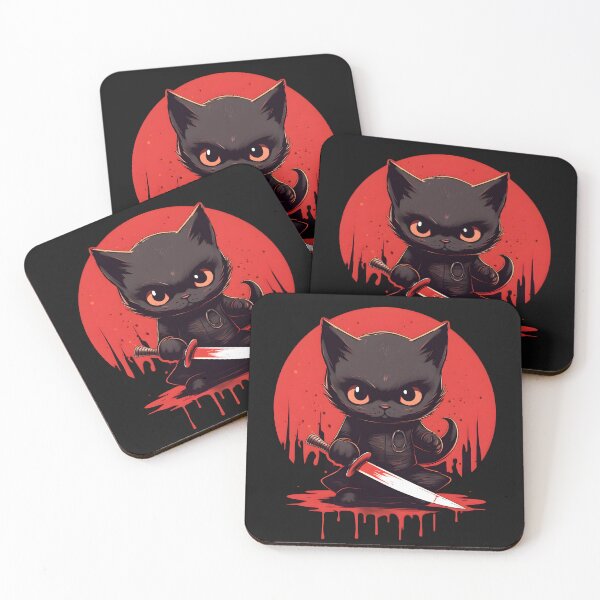 Item preview, Bloodthirsty Black Cat designed and sold by SoreStore.