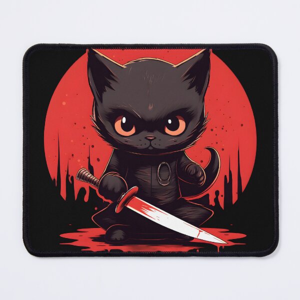 Item preview, Bloodthirsty Black Cat designed and sold by SoreStore.