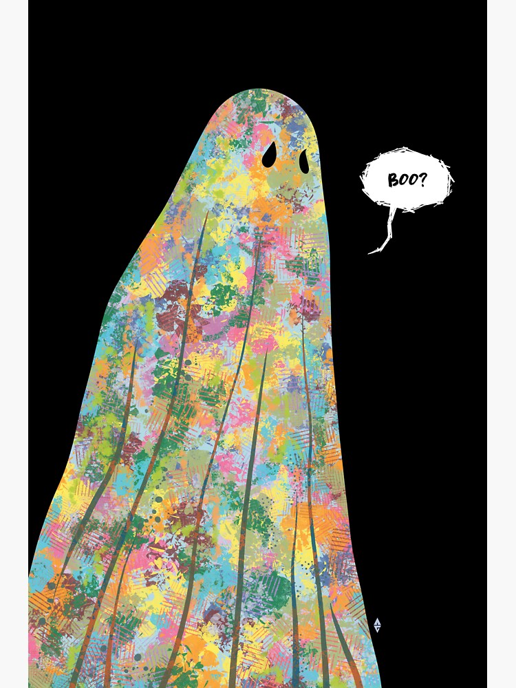 Thumbnail 3 of 3, Sticker, Boo? designed and sold by artbyaurelien.