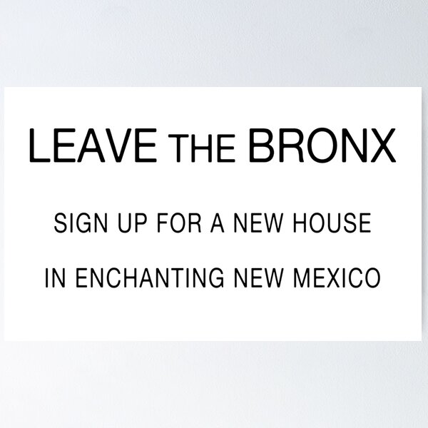 Aperçu de l'œuvre Quitter le Bronx créée et vendue par Good Merch.