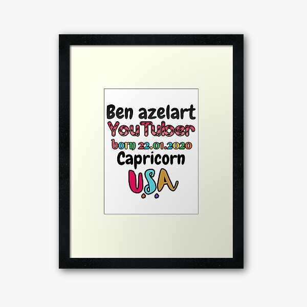 Item preview, Ben Azelart youtuber designed and sold by TonyDegenhardt.