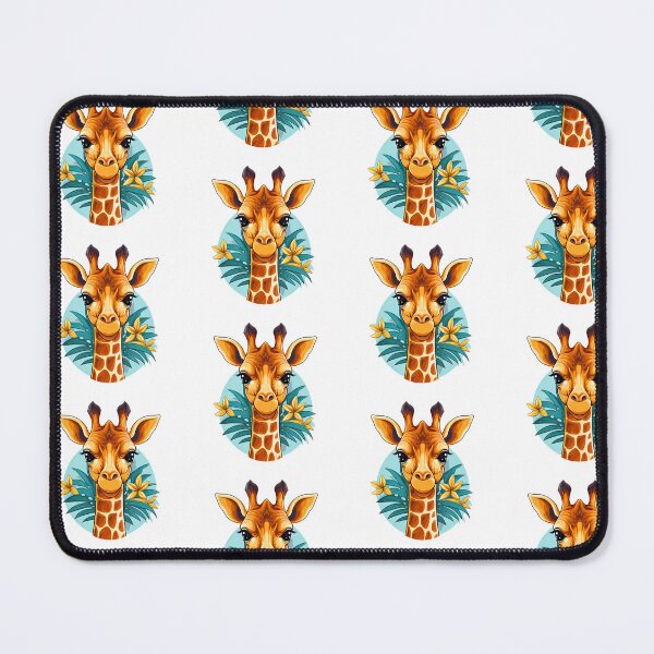 Item preview, Cute Cartoon Giraffe with flowers designed and sold by NBazilenco.