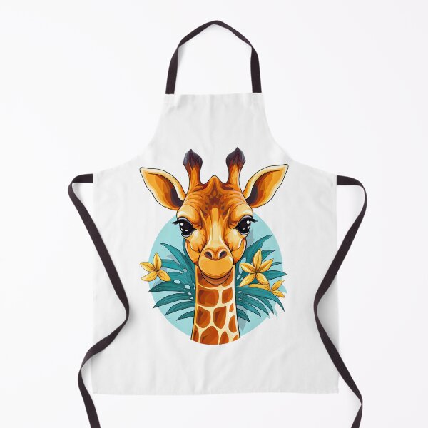 Item preview, Cute Cartoon Giraffe with flowers designed and sold by NBazilenco.