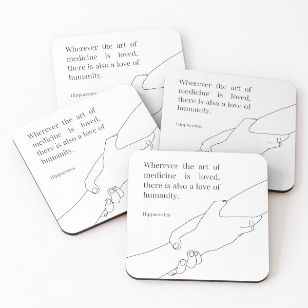 Item preview, Hippocrates Medicine Quote designed and sold by GardenistaShop.