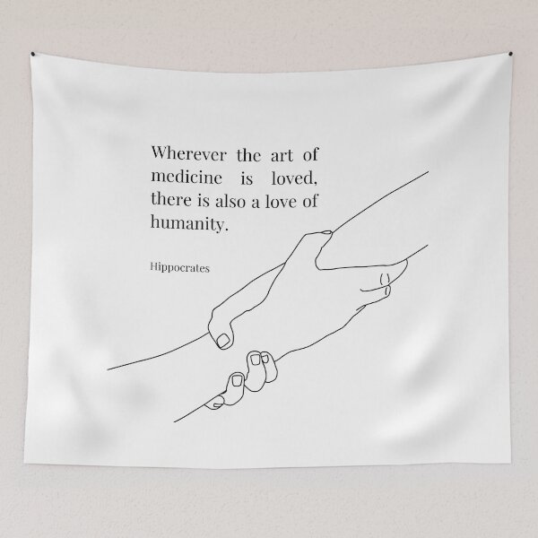 Item preview, Hippocrates Medicine Quote designed and sold by GardenistaShop.